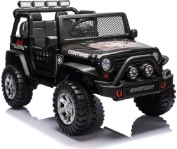 Elektrische kinderauto 4x4, zwart