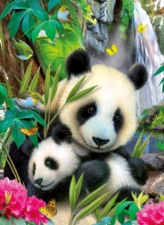 Ravensburger puzzel Lovely Panda 300 stukjes