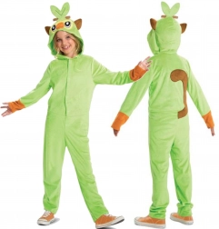 Kinderkostuum POKEMON Grookey groen kigurumi 4–6 jaar (109–126 cm)