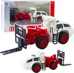 Kids' forklift with metal forks, lights and sounds