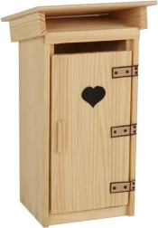 Houten bouwpakket buitentoilet 1:16 – model om te lijmen