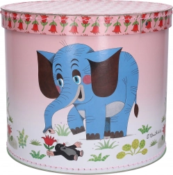 Ronde opbergdoos Molletje en Olifant