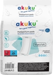 Akuku Disposable Super-Absorbent Postpartum Pads, 10 pcs