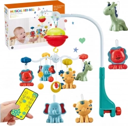 Mobiel voor boven het ledikant met projector en afstandsbediening