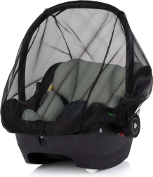 Universele muggennet voor autostoel CHIPO LINO, zwart