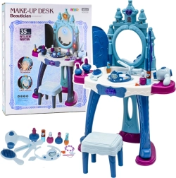 Coiffeuse interactive Princesse des Glaces avec lumières et sons, 35 pièces