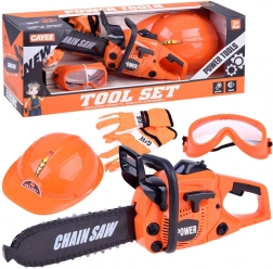 Kinder set van een kleine houthakker