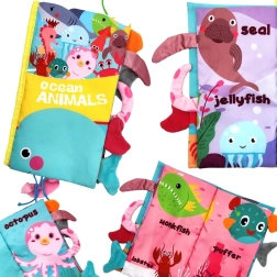Woopie fabric tail book with sea animals