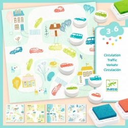 Stempelset Auto's van DJECO