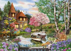 Puzzle Lake House 1000 pieces SCHMIDT