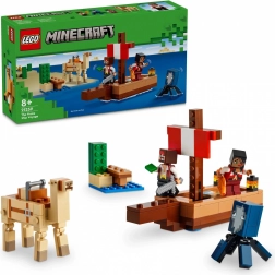 LEGO Minecraft piratenvaart – piratenschip met dieren en piraten (8+)