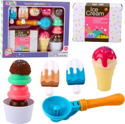 Set de crème glacée pour enfants avec cuillère, gobelet et cornets – 14 pièces