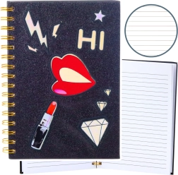 Notebook with Glitter Envelope and Patches A5