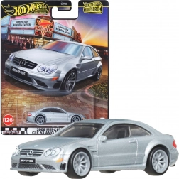Hot Wheels Premium Boulevard – Mercedes‑Benz CLK 63 AMG Black Series Modell 1:64, silber