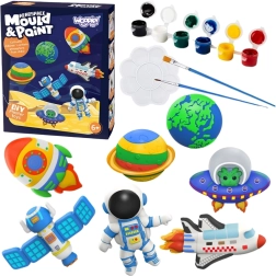 Woopie kit créatif avec moulages et peintures – figurines spatiales DIY