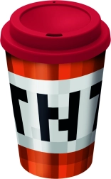 Reisbeker voor koffie MINECRAFT 390 ml