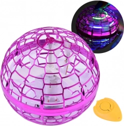 Flying UFO Ball with LED and Hand Control – Purple