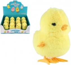 Springende plastic kuikentje opwindbaar