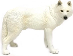 Beeldje witte wolf 12 cm