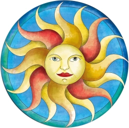 Round Puzzle CURIOSI Picoli Sun 33 Pieces