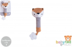 plush squeaker and teether fawn 25 cm for babies