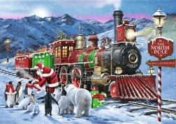 Trefl Puzzle Premium Plus Tea Time: Christmas Train 1000 pieces