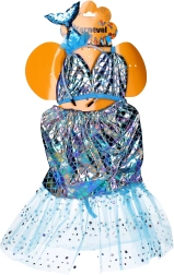 Ensemble de carnaval sirène - robe et diadème