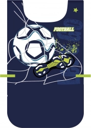 Kinder poncho-schort met voetbalprint