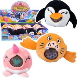 Gniotek en peluche à presser avec billes d’eau – petit animal 6 cm