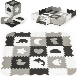 Schuimmat ECOTOYS met hek en zwembad uit 25 delen