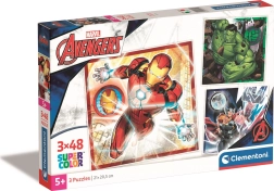 set puzzels 3×48 stukjes MARVEL AVENGERS CLEMENTONI