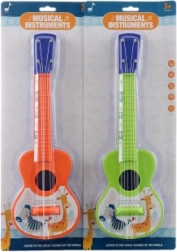 Guitare en plastique pour enfants avec animaux 40 cm