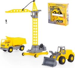 Construction vehicles playset