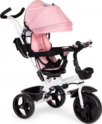 Kinderdrietrike met 360° draaibare zit roze ECOTOYS