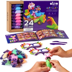OKTO air-drying modeling clay – set of 24 colors