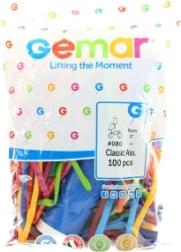 Modeling Balloons Gemar with Pump - 100 pcs