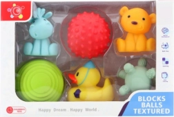 Set of Rubber Bath Toys for Babies – 6 pcs