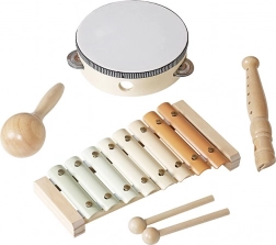 Muziekset voor kinderen 4-in-1 van hout
