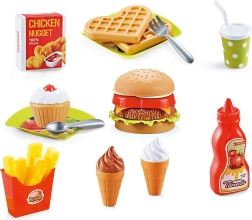 Ensemble coloré de nourriture pour enfants