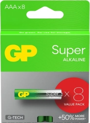 Alkaline batterijen AAA GP Super 8 stuks
