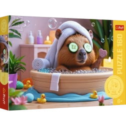 Trefl Puzzle Capybara at the Spa 160 pieces