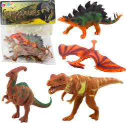 Set of Dinosaur Figures T‑Rex, Pteranodon, Stegosaurus and Parasaurolophus – 4 pieces