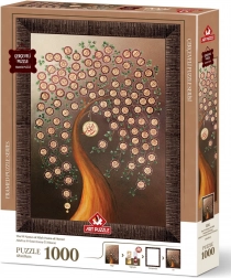 Puzzel met lijst en lijm 3-in-1 99 namen van Allah 1000 stukjes