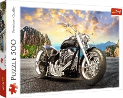 Puzzle mit 500 Teilen – schwarzes Motorrad