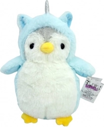 Pluchen pinguïn Romek blauw 20 cm