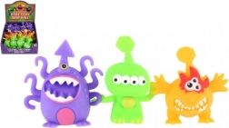 Antistress knijpbare alien – slijmspeelgoed 8–9 cm, 3 kleuren