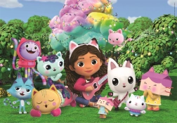 Puzzel Gabby's Magische Huis: In de tuin MAXI 24 stukjes