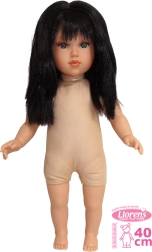 realistische pop Llorens Greta 40 cm met zacht stoffen lichaam