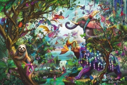 RAVENSBURGER Puzzel Tropische draken 4000 stukjes