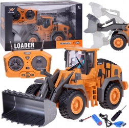 RC bouwbulldozer met beweegbare arm en lichten